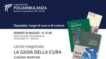 16 maggio 2025 - Lectio magistralis: La gioia della cura con Luigina Mortari