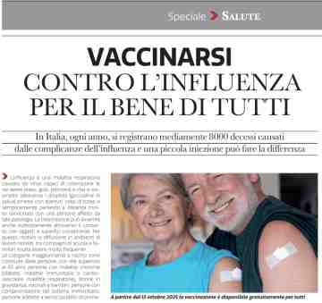VACCINARSI contro l\'influenza per il bene di tutti