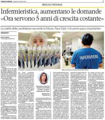 Infermieristica, aumentano le domande \