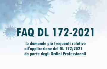 FAQ Applicazione DL 172-2021