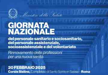 SAVE THE DATE - Giornata Nazionale del personale sanitario e sociosanitario, del personale assistenziale, socioassistenziale e del volontariato
