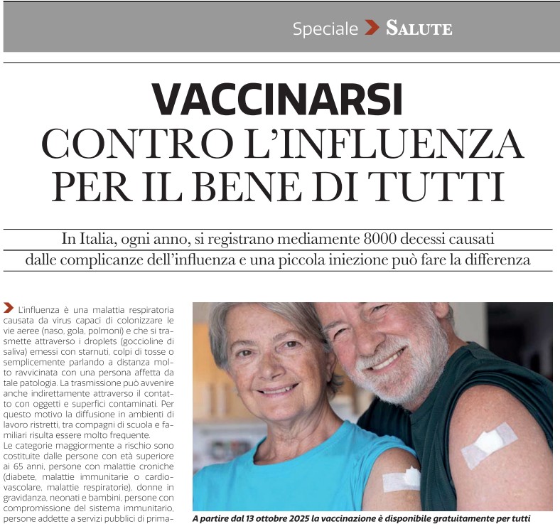 VACCINARSI contro l\'influenza per il bene di tutti