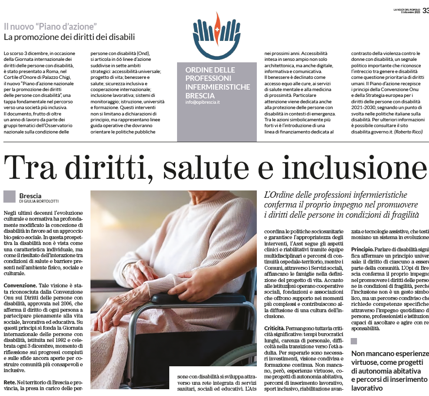 Giornata internazionale dei diritti delle persone con disabilit�