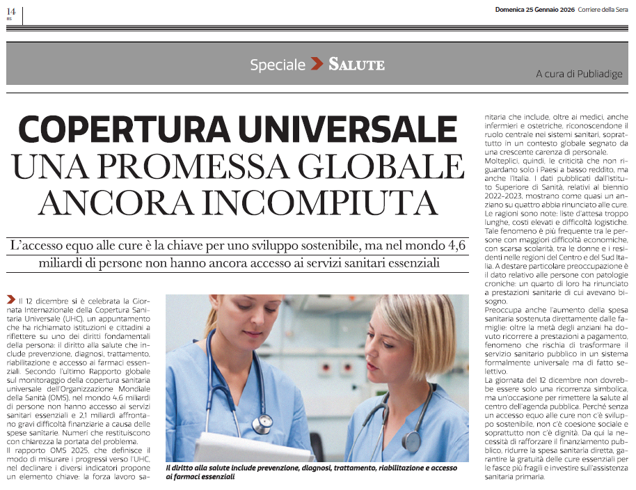 Copertura universale, una promessa globale ancora incompiuta