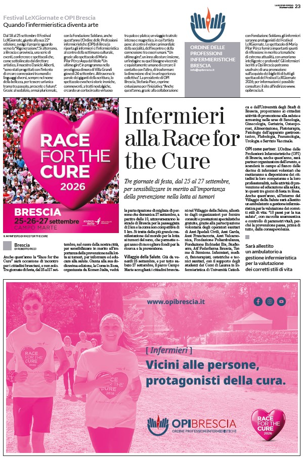 Infermieri alla Race for the Cure 2026