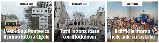 Giornale di Brescia: Lo sgomento, la paura, il dolore e la reazione: I 2 anni dei bresciani insieme al Covid