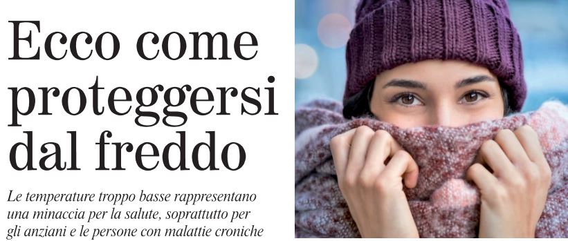 La Voce del Popolo: Ecco come proteggersi dal freddo
