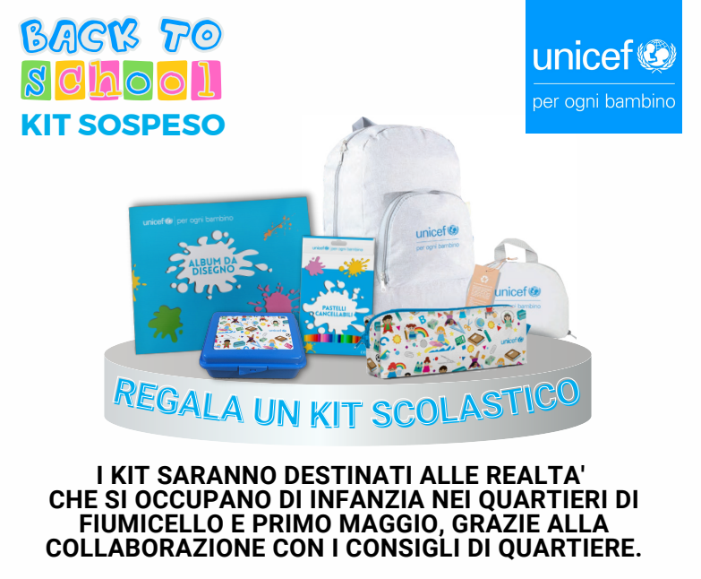 UNICEF: Regala un KIT SCOLASTICO 